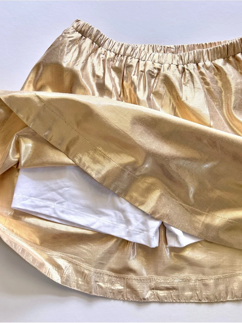 Bisby Metallic Rose Gold Girls' Skort